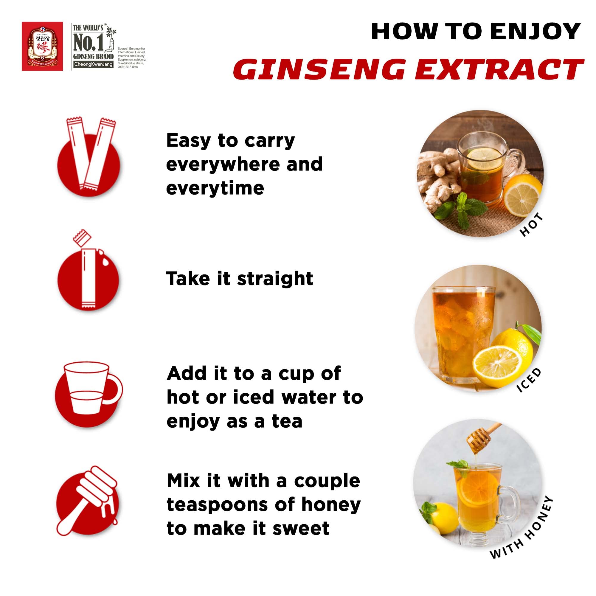 Foto 3 | Suplemento De Extracto De Ginseng Rojo Coreano Cheongkwanjang 3000 Mg - Venta Internacional.