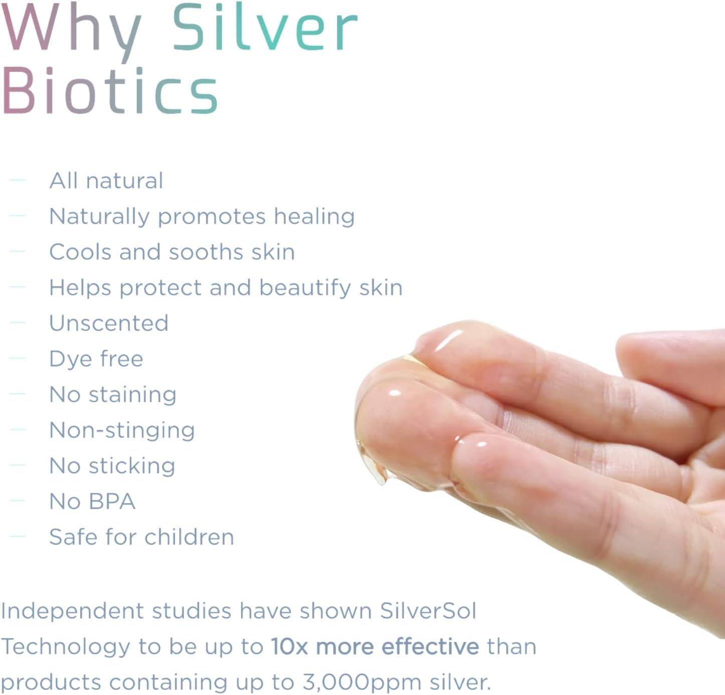 Foto 6 pulgar | Gel American Biotech Labs Silver Biotics, Plata Coloidal, 45 Ml - Venta Internacional.