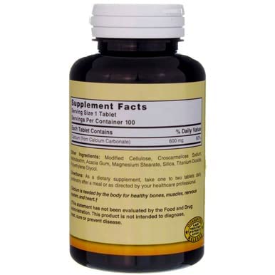 Foto 8 pulgar | Suplemento Nature's Blend De Carbonato De Calcio Puro 600 Mg 100 Tabletas - Venta Internacional.