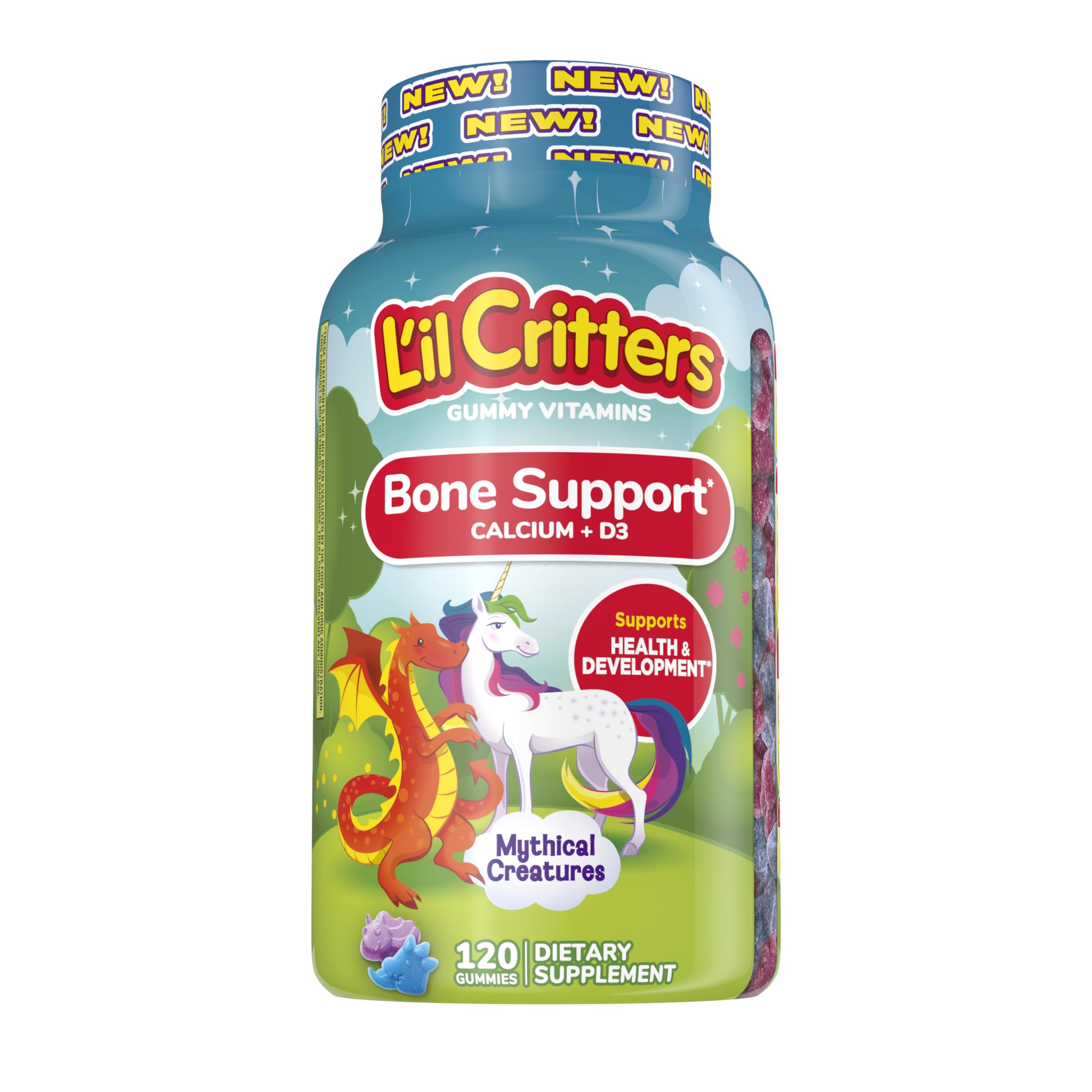 Foto 2 pulgar | Gummy Vitamin L'il Critters Bone Support Para Niños, 120 Unidades - Venta Internacional.