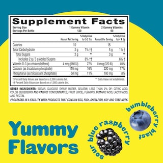 Foto 5 | Gummy Vitamin L'il Critters Bone Support Para Niños, 120 Unidades - Venta Internacional.