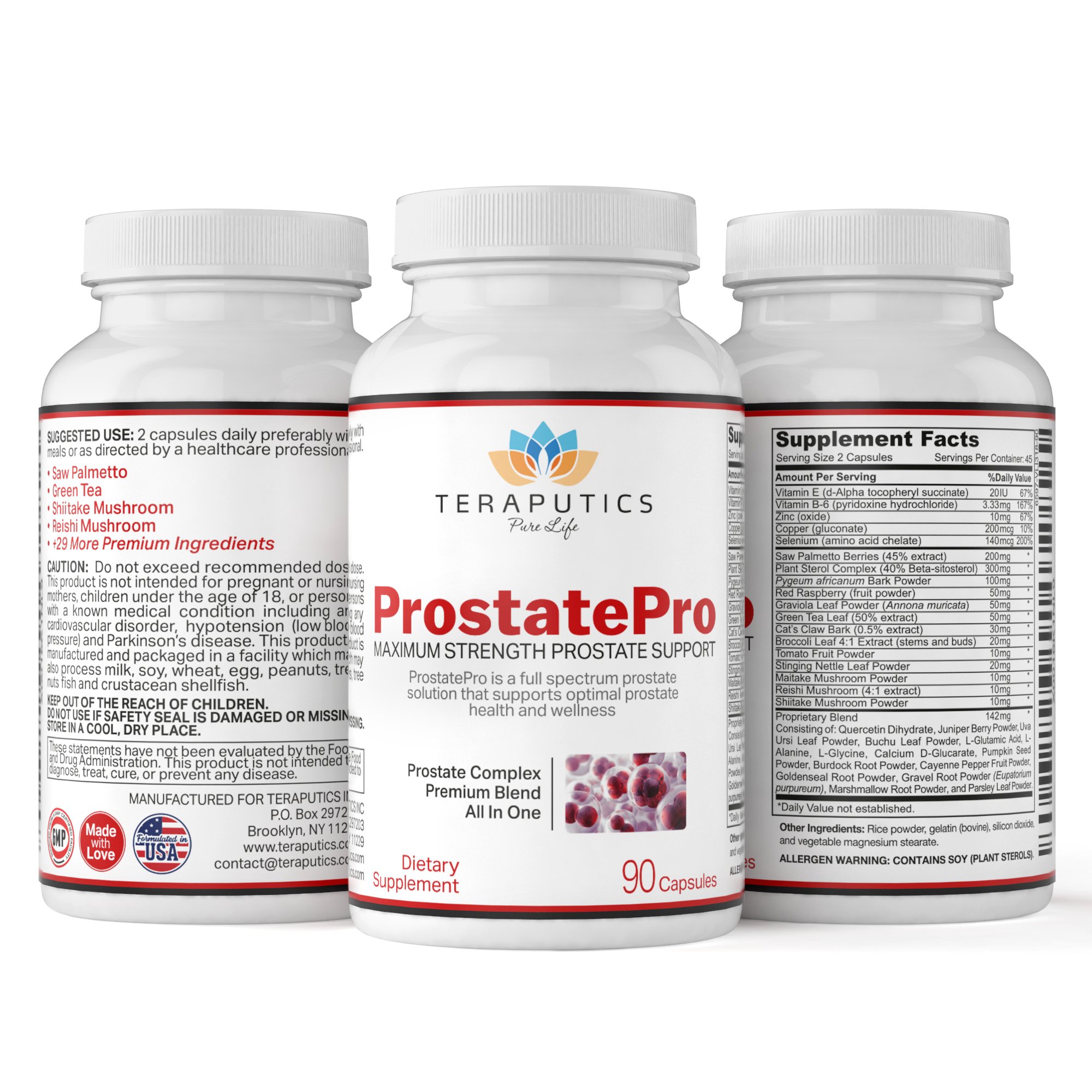 Foto 7 pulgar | Suplemento Teraputics Prostatepro 90 Cápsulas Para Hombres - Venta Internacional.