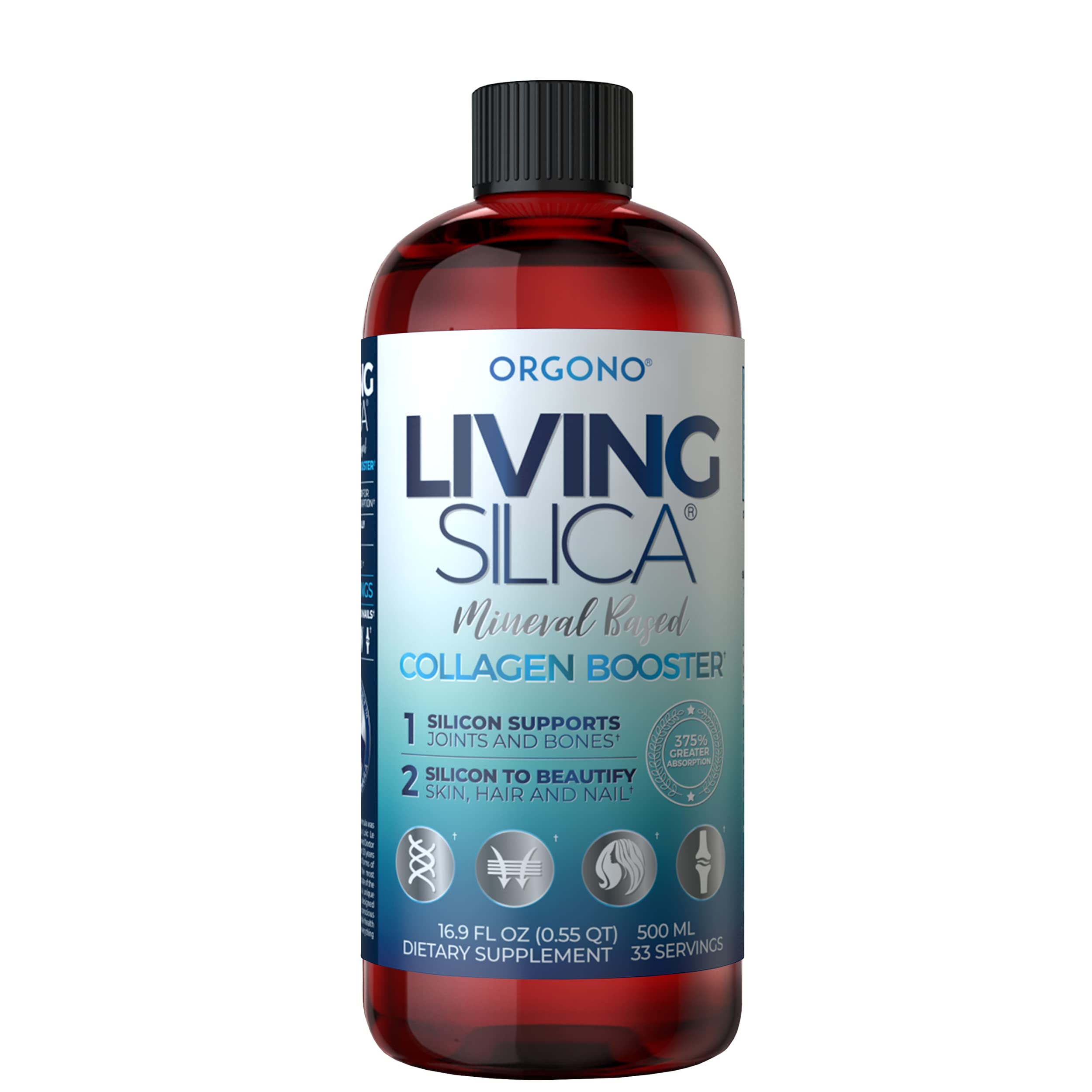 Suplemento Orgono Living Silica Colágeno Booster 500 Ml - Venta Internacional.