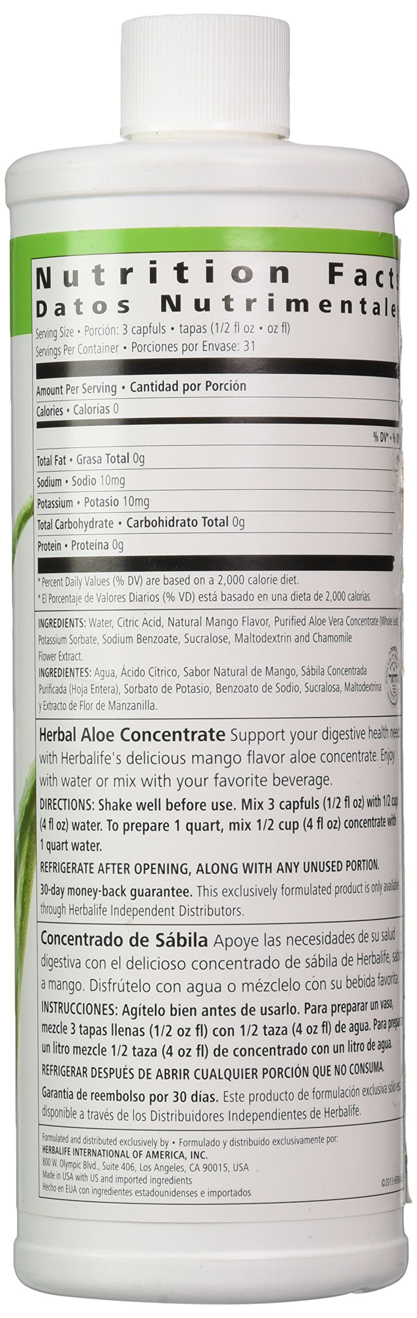Foto 4 pulgar | Bebida Concentrada Herbalife Herbalife Con Sabor A Mango, 473 Ml - Venta Internacional.
