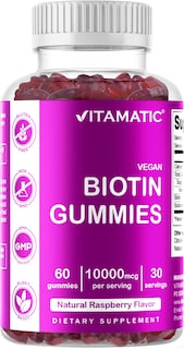 Foto 1 | Suplemento Vitamático De Biotina En Gomitas De 10.000 Mcg Para Cabello 60% Vegano - Venta Internacional.
