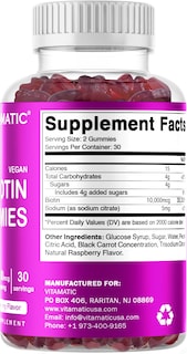 Foto 5 | Suplemento Vitamático De Biotina En Gomitas De 10.000 Mcg Para Cabello 60% Vegano - Venta Internacional.