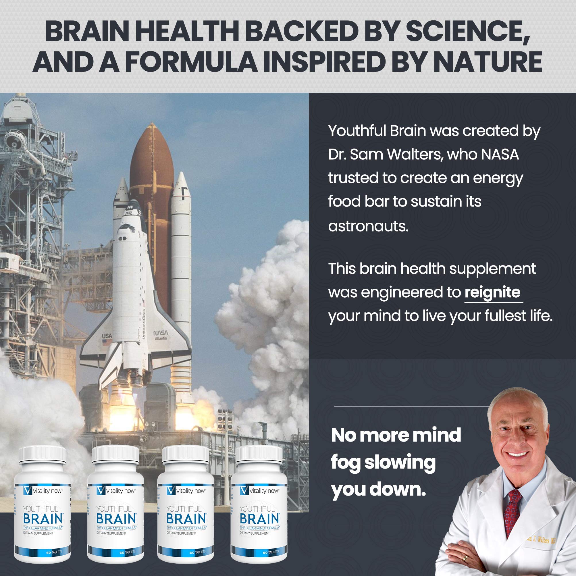 Foto 5 | Supplement Vitality Now Youthful Brain Memory Support 60 Comprimidos - Venta Internacional.