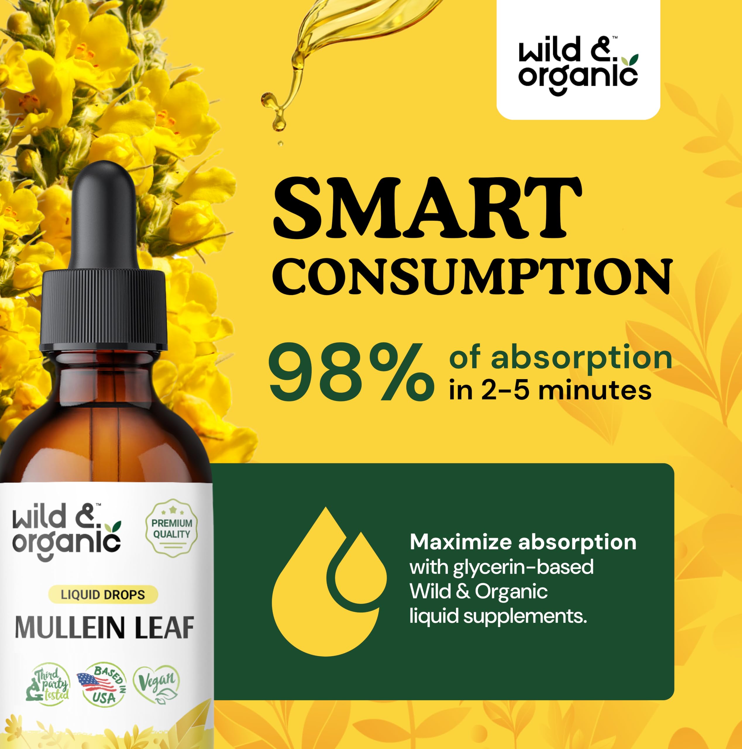 Foto 4 | Suplemento De Gotas De Gordolobo Silvestre Y Orgánico De 60 Ml Para La Salud Pulmonar - Venta Internacional.