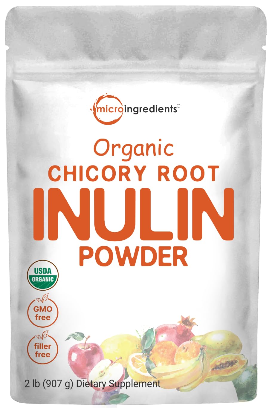 Microingredientes De Inulina De Raíz De Achicoria En Polvo, 1 Kg - Venta Internacional.