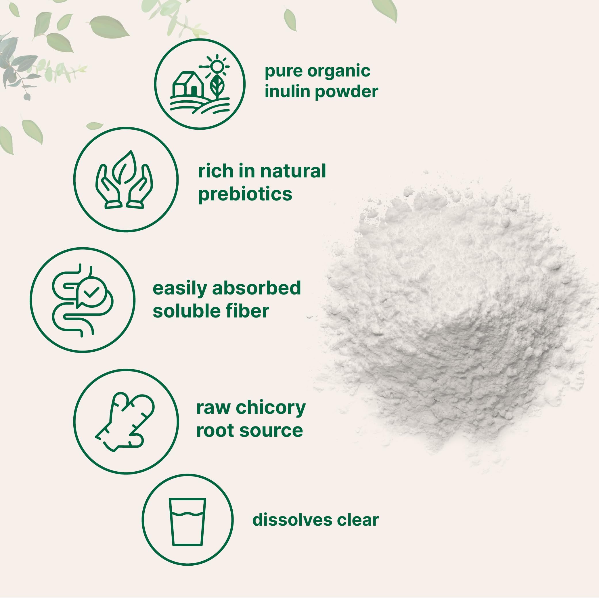 Foto 4 pulgar | Microingredientes De Inulina De Raíz De Achicoria En Polvo, 1 Kg - Venta Internacional.