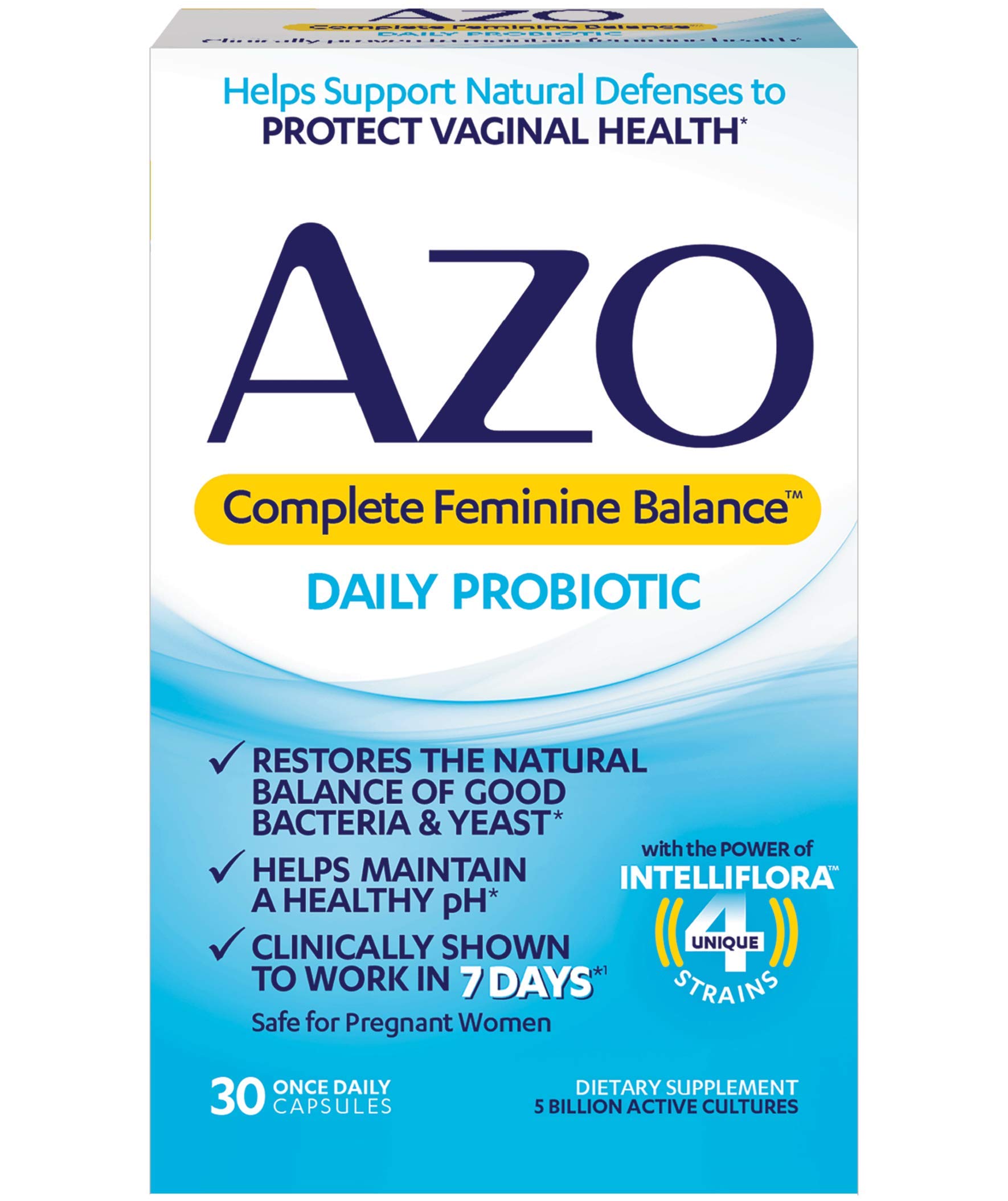Foto 1 | Probióticos Azo Complete Feminine Balance Women 30 Cápsulas - Venta Internacional.