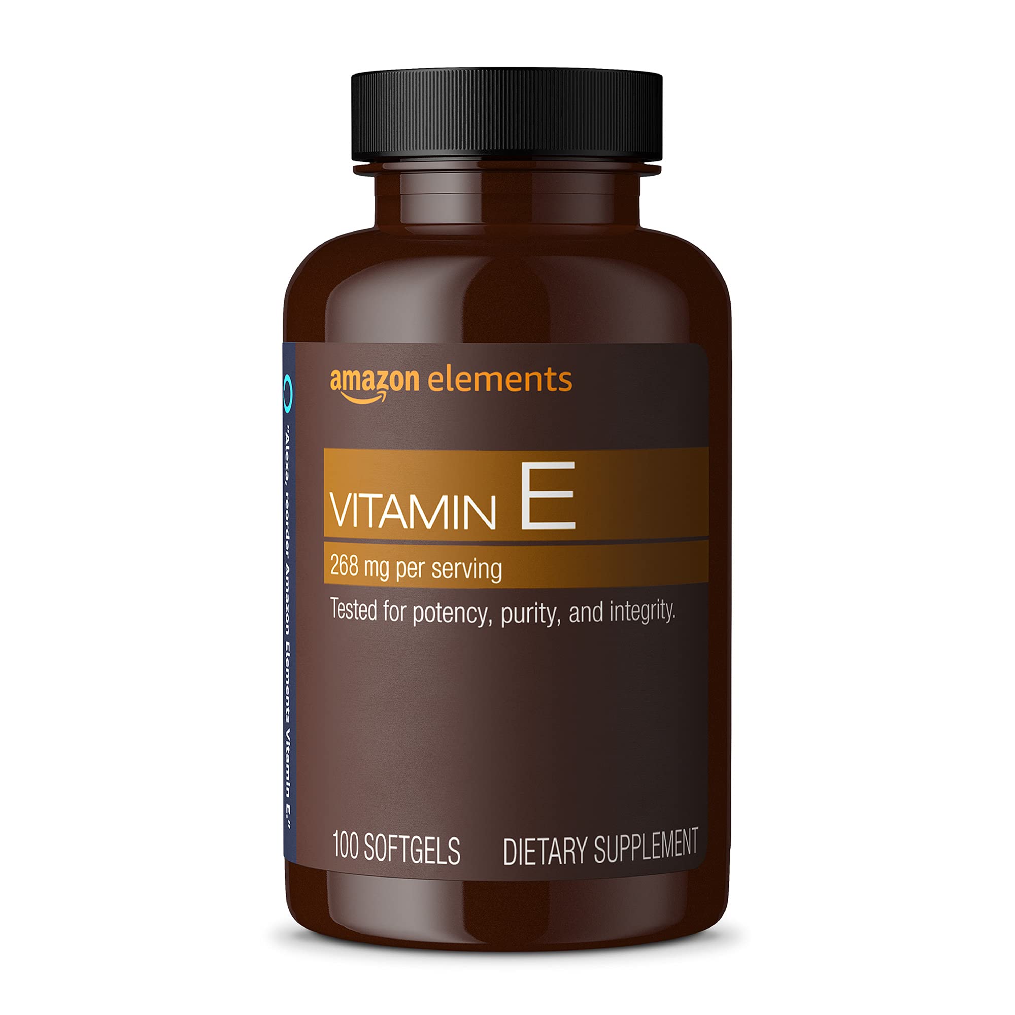 Suplemento De Vitamina E De Amazon Elements, 400 Ui, 100 Cápsulas Blandas - Venta Internacional.