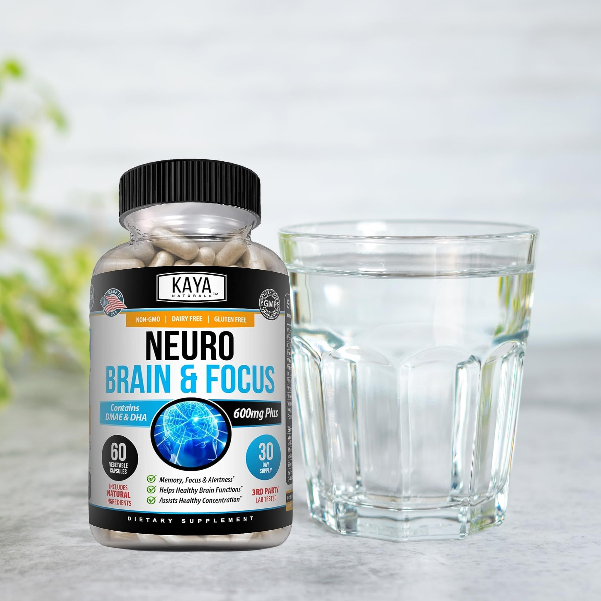 Foto 7 pulgar | Suplemento Kaya Naturals Neuro Brain & Focus 60 Cápsulas - Venta Internacional.