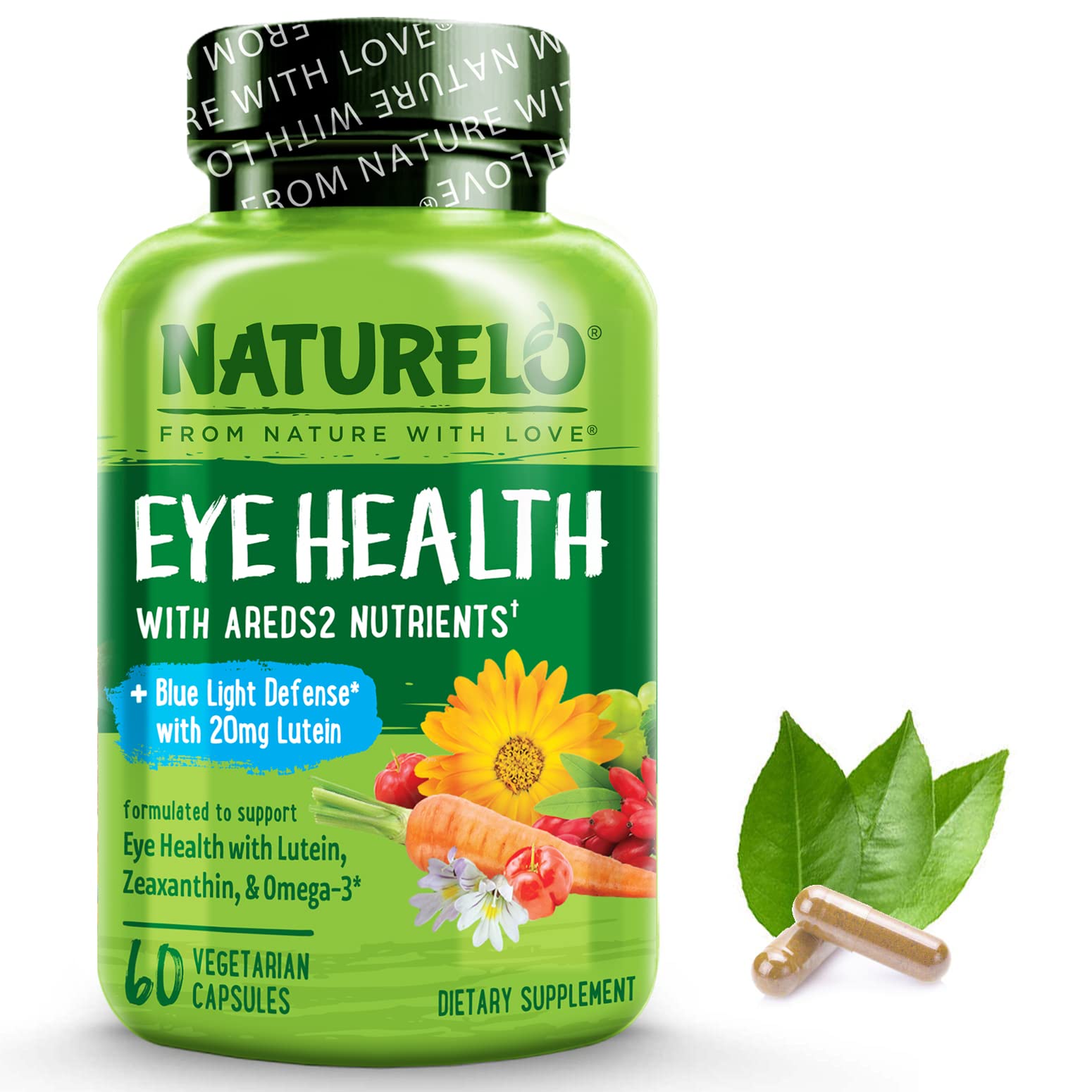 Foto 2 pulgar | Suplemento Naturelo Eye Vitamins Areds 2 Formula 60 Cápsulas - Venta Internacional.