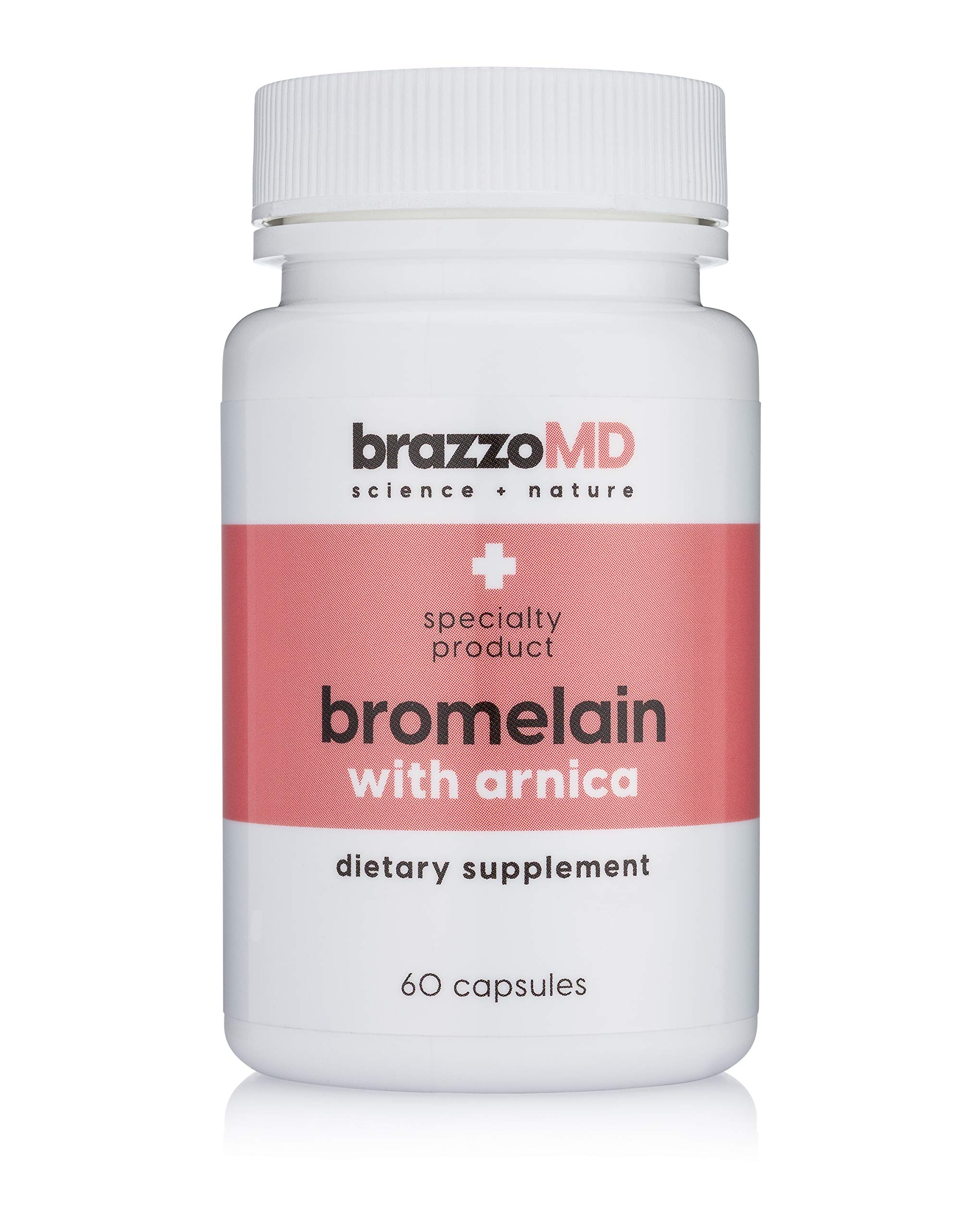 Foto 2 pulgar | Complemente La Bromelina Brazzomd Con Árnica 500 Mg, 60 Tabletas - Venta Internacional.