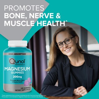 Foto 2 | Suplemento De Magnesio Qunol Gummies, 200 Mg, Para Adultos, 120 Unidades - Venta Internacional.