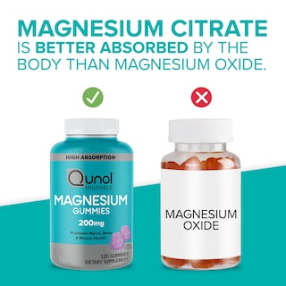 Foto 3 | Suplemento De Magnesio Qunol Gummies, 200 Mg, Para Adultos, 120 Unidades - Venta Internacional.