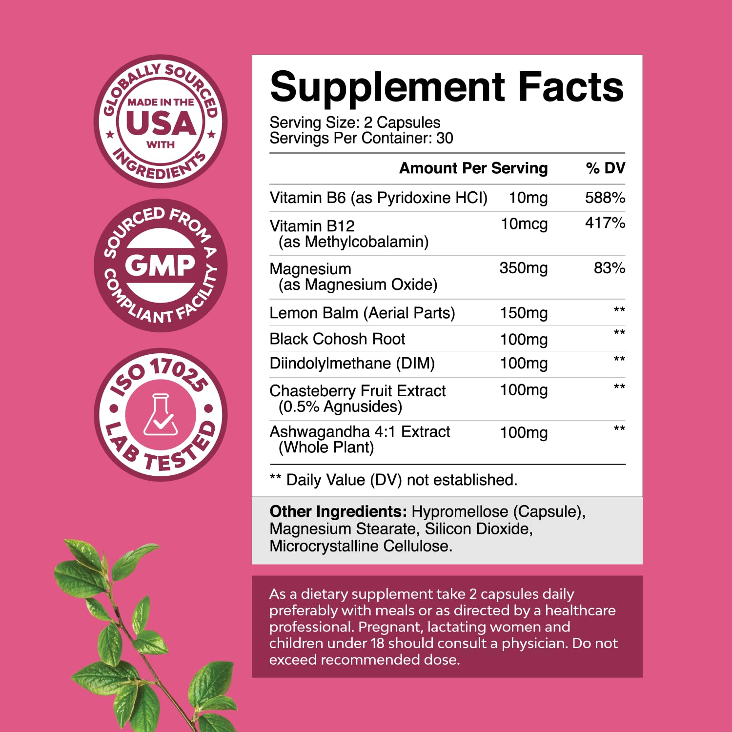 Foto 3 pulgar | Supplement Natures Craft Advanced Pms Support Para Mujeres, 60 Cápsulas - Venta Internacional.
