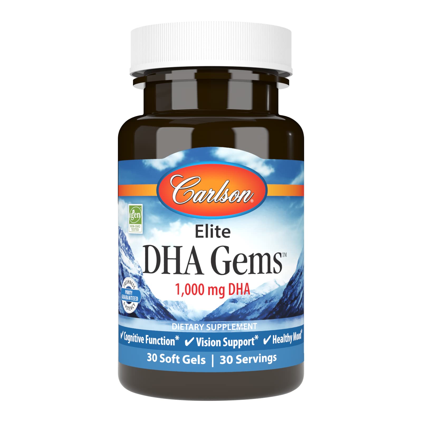 Foto 2 pulgar | Suplemento Carlson Elite Dha Gems 1000 Mg De Dha 30 Geles Blandos - Venta Internacional.