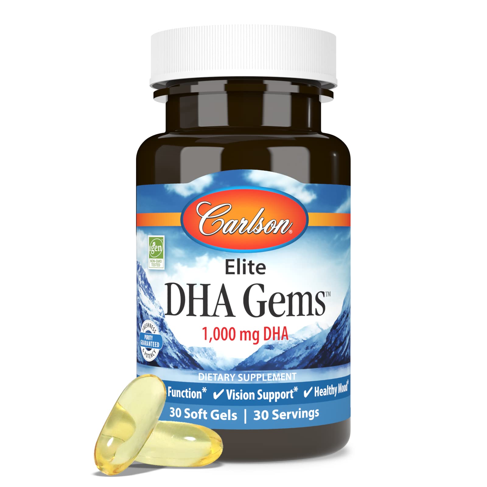 Foto 6 pulgar | Suplemento Carlson Elite Dha Gems 1000 Mg De Dha 30 Geles Blandos - Venta Internacional.