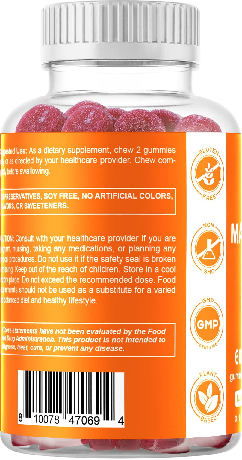 Foto 6 pulgar | Suplemento Vitamático De Gomitas De Magnesio 600 Mg, 60 Veganas X3 - Venta Internacional.
