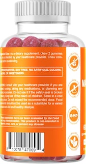 Foto 5 | Suplemento Vitamático De Gomitas De Magnesio 600 Mg, 60 Veganas X3 - Venta Internacional.