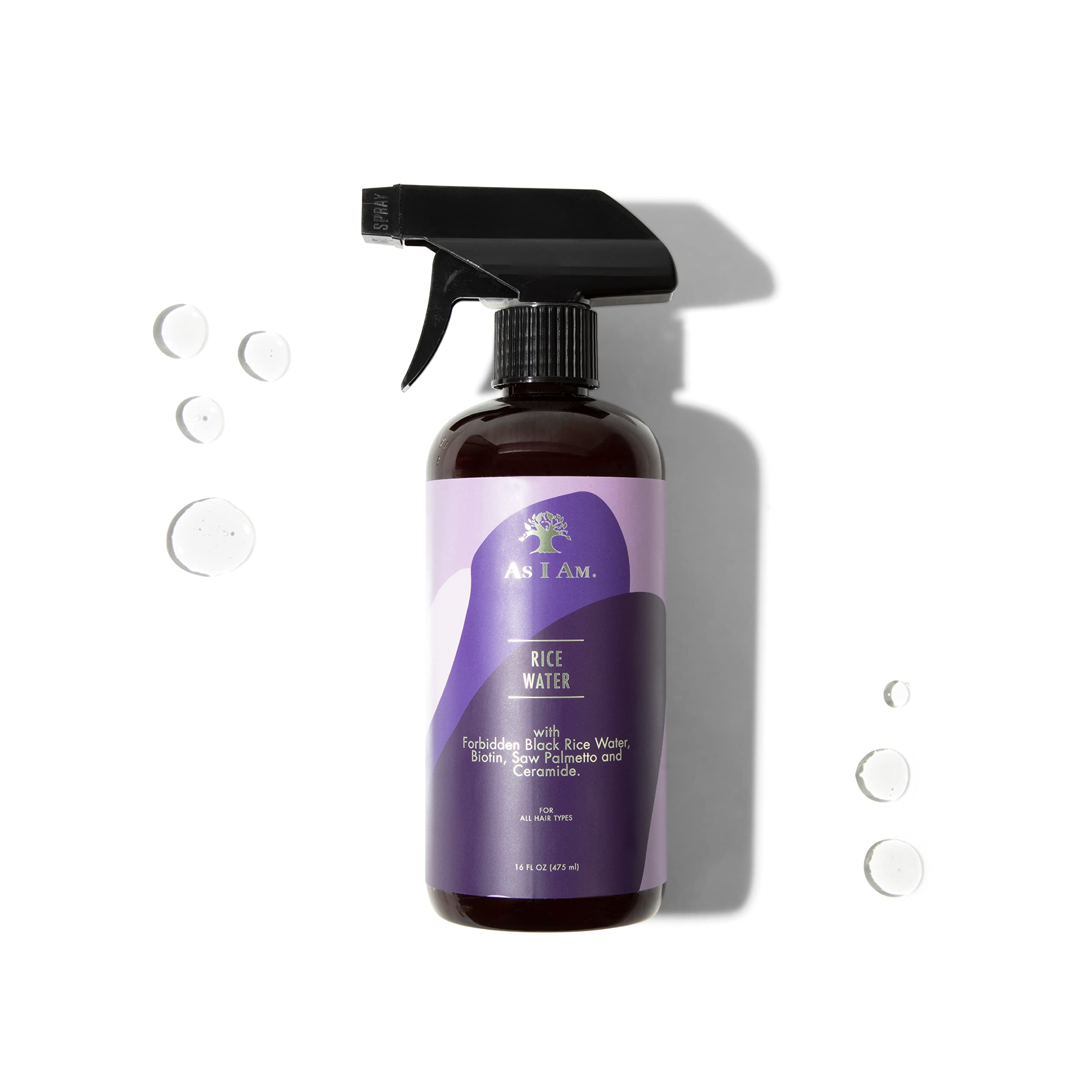 Foto 4 pulgar | Spray Para El Cabello As I Am Rice Water, 473 Ml Con Arroz Negro Prohibido - Venta Internacional.