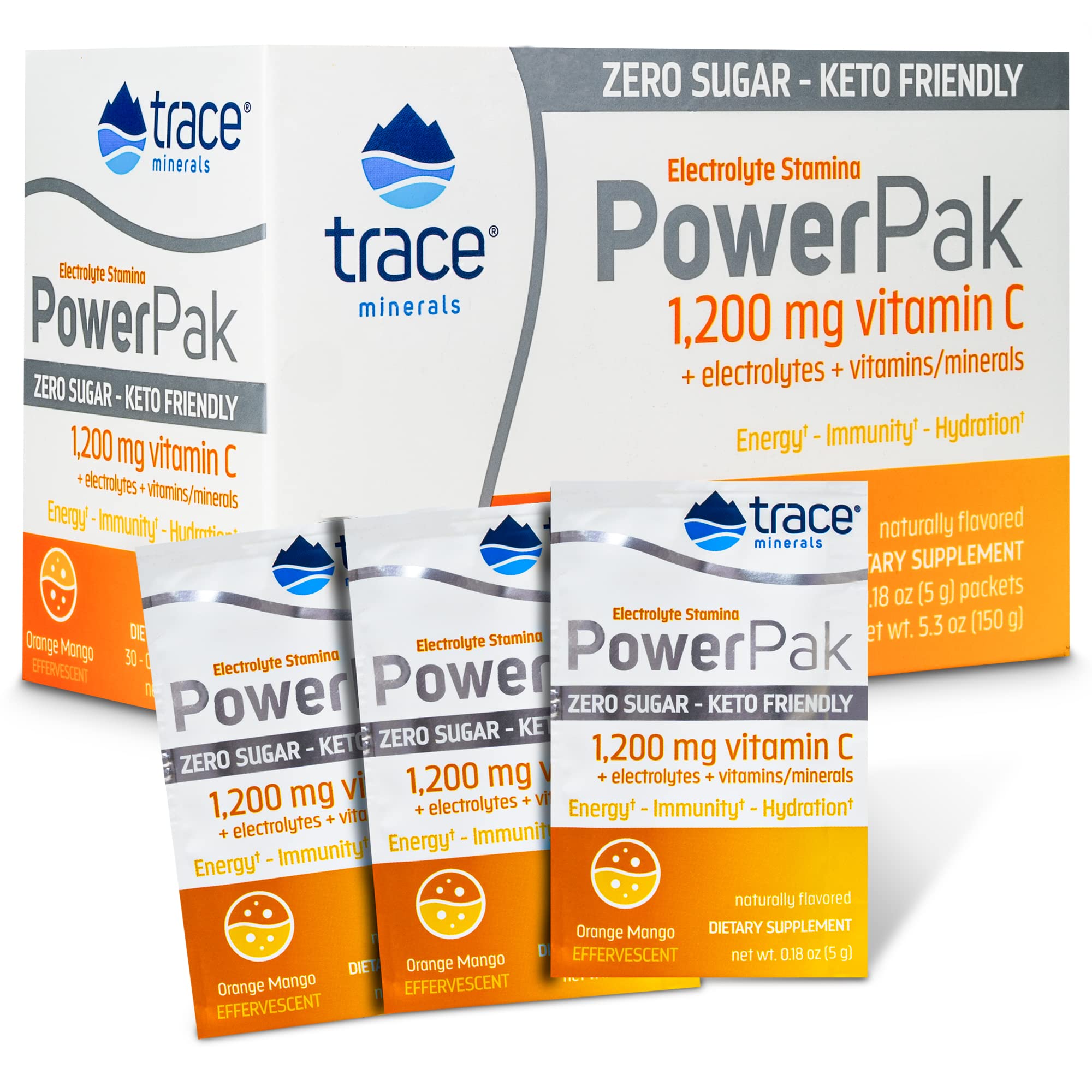 Electrolito En Polvo, Oligoelementos Power Pak Orange Mango - Venta Internacional.