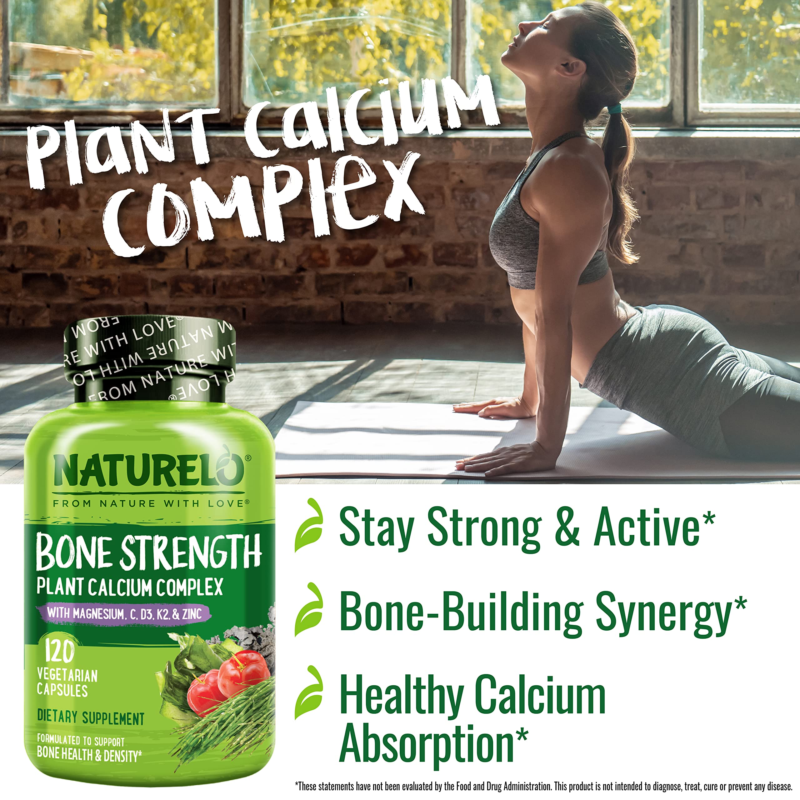 Foto 6 | Suplemento Naturelo Calcium Bone Strength 600 Mg 240 Cápsulas - Venta Internacional.