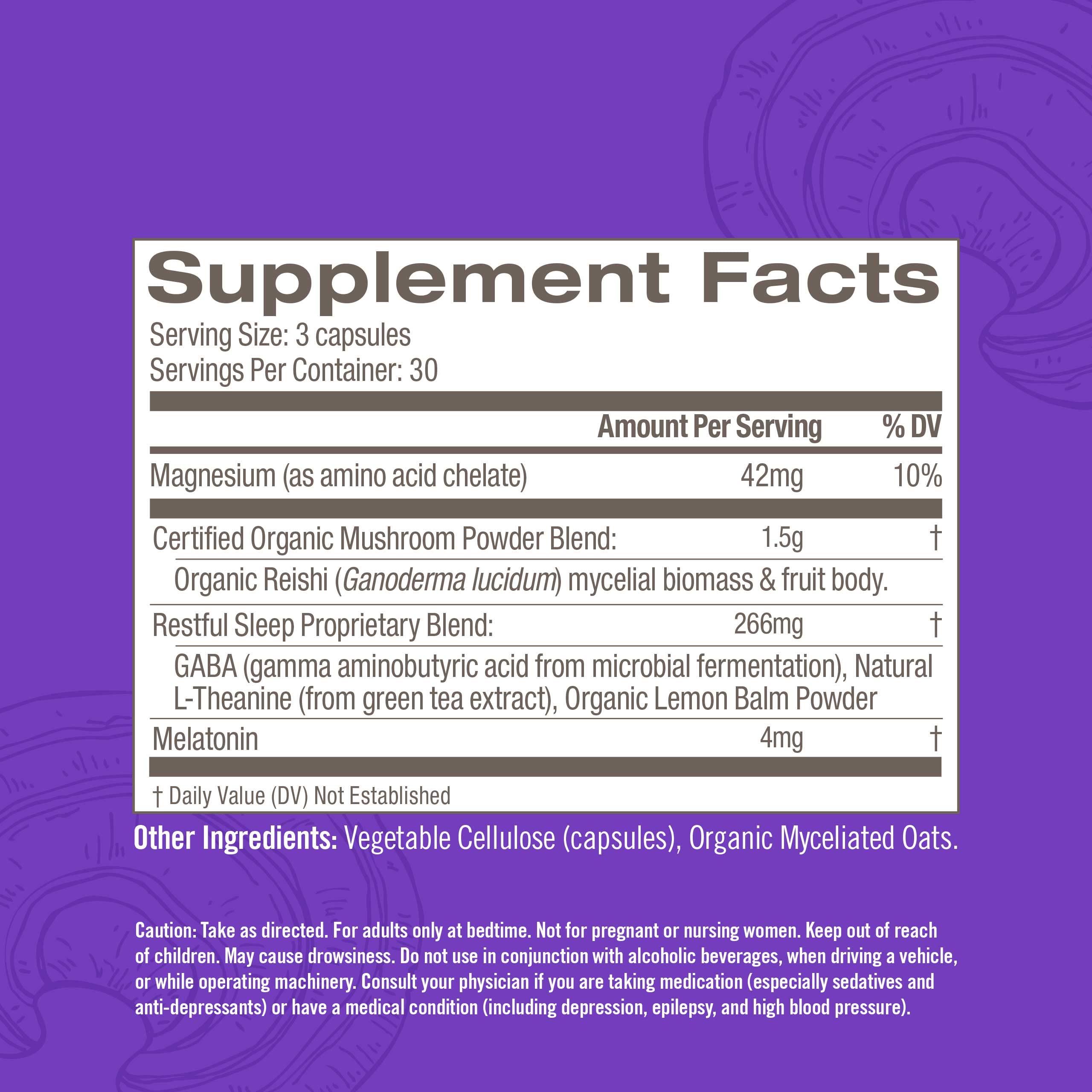 Foto 6 pulgar | Suplemento Om Mushroom Superfood Sleep 90 Cápsulas - Venta Internacional.