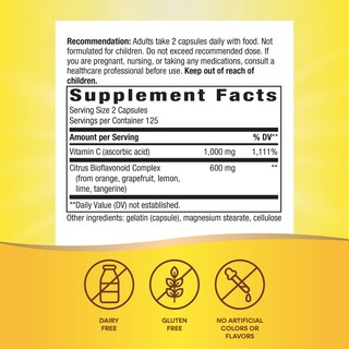 Foto 5 | Complementa La Vitamina C De Nature's Way Con Bioflavonoides De 1000 Mg - Venta Internacional.