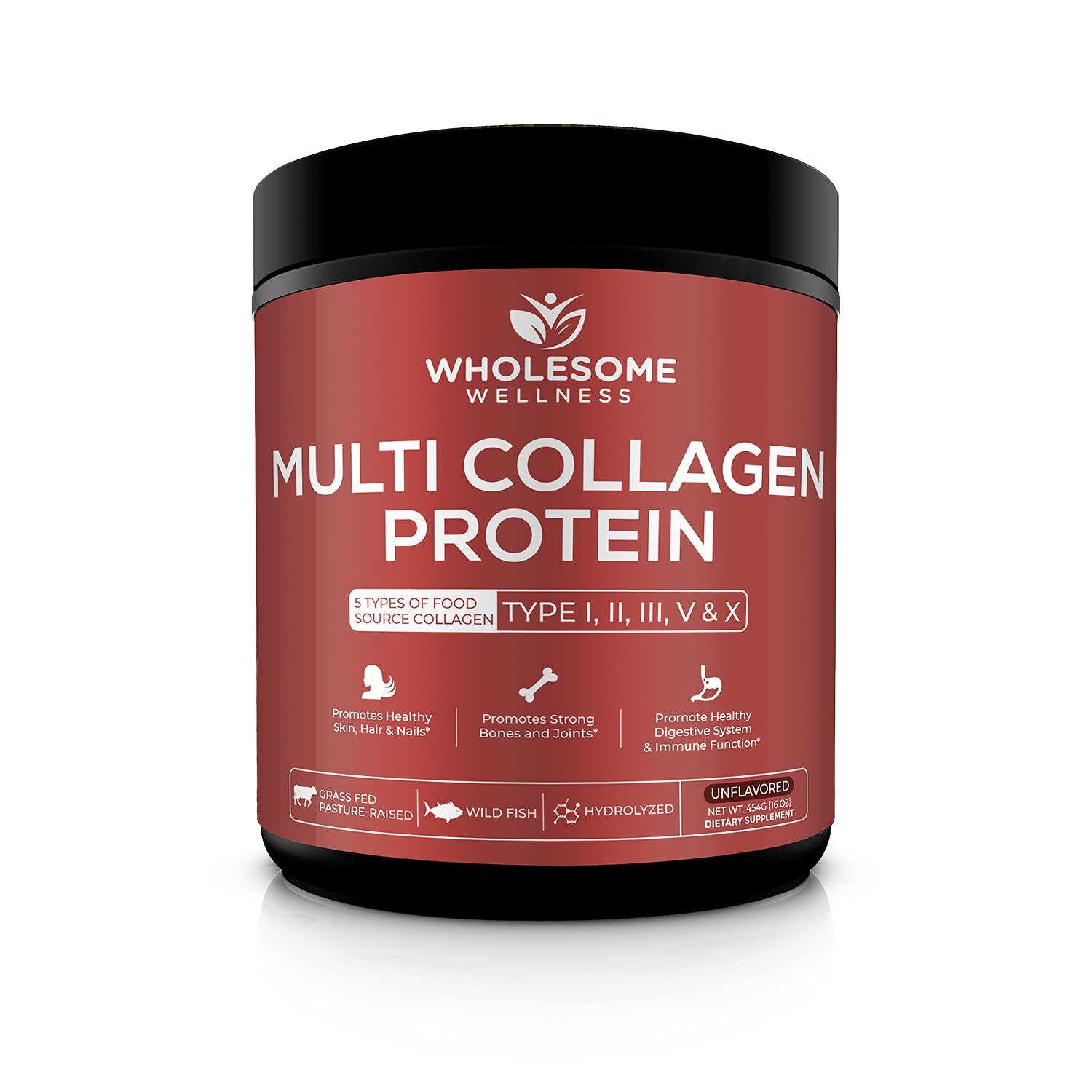Foto 2 pulgar | Proteína De Colágeno En Polvo Wholesome Wellness Multi-type - Venta Internacional.