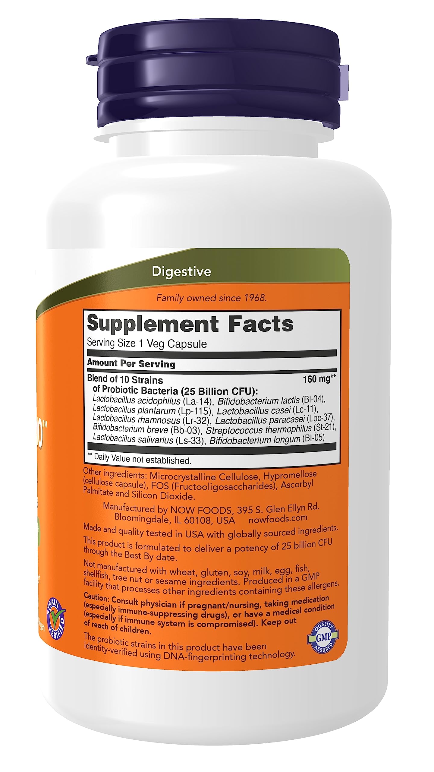 Foto 3 pulgar | Suplemento Now Foods Probiotic-10™: 25 Mil Millones De Cápsulas Vegetarianas - Venta Internacional.