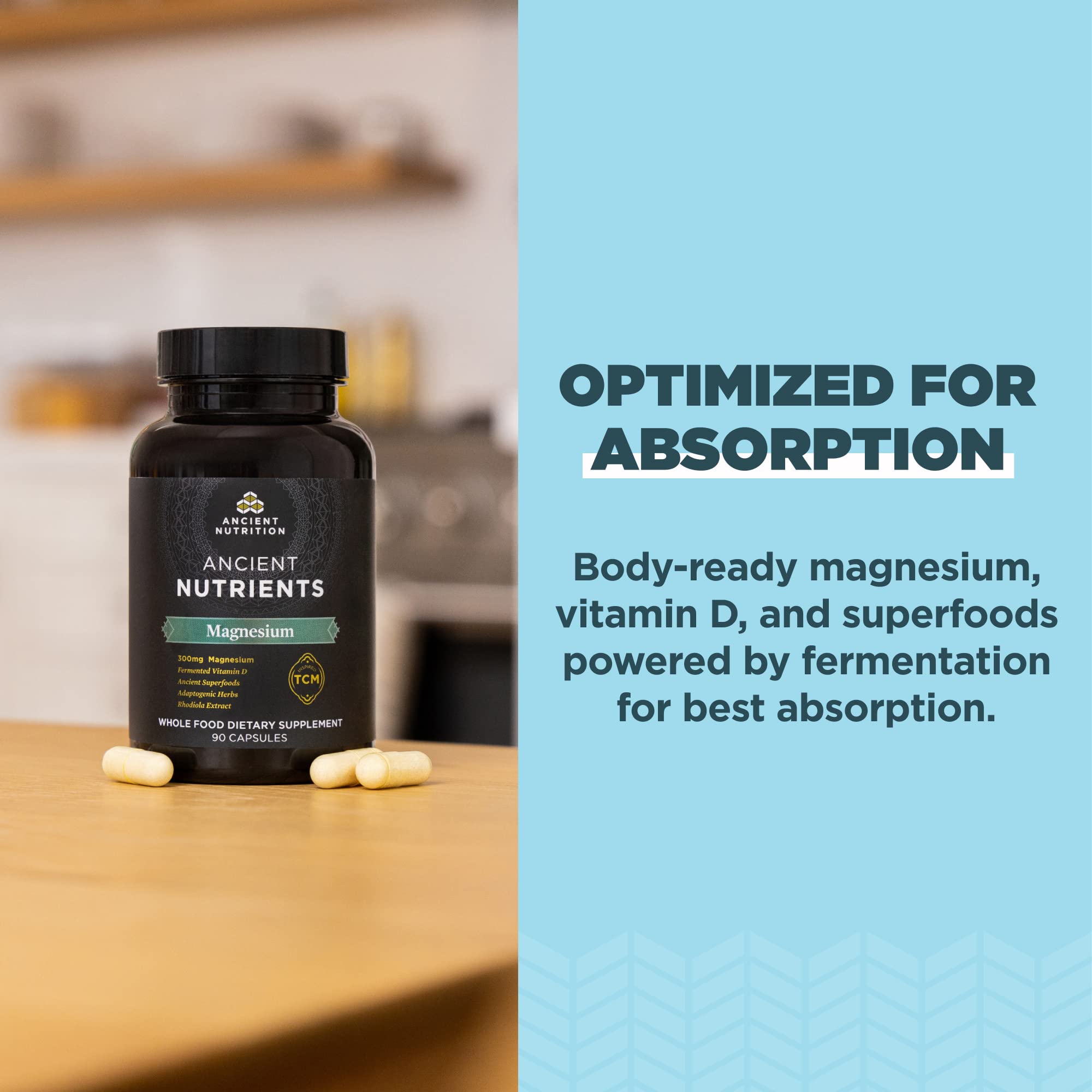 Foto 5 pulgar | Suplemento De Magnesio De Ancient Nutrition 300 Mg Con Vitamina D 90 Cápsulas - Venta Internacional.