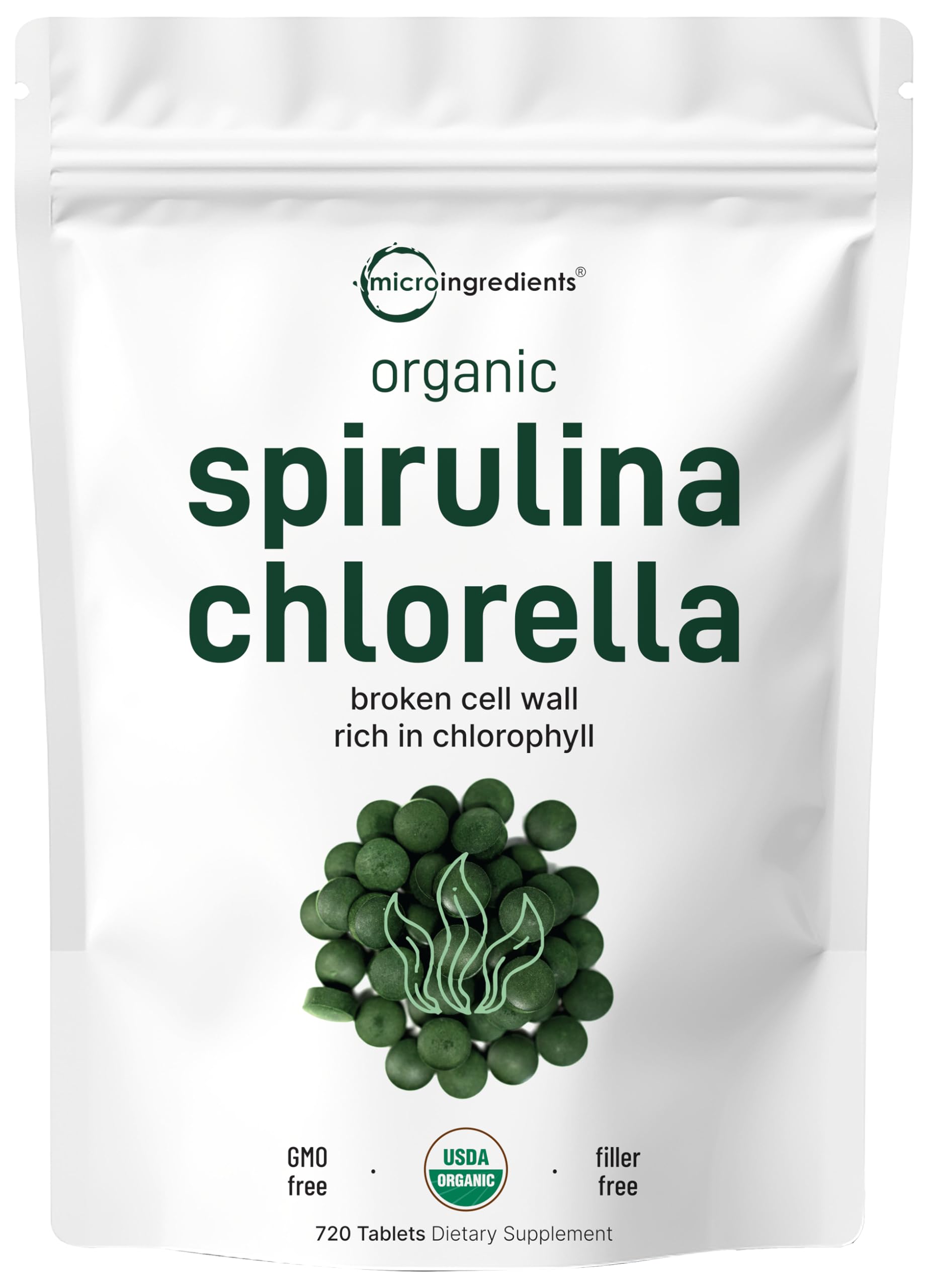 Foto 1 | Suplemento De Microingredientes: Clorella Y Espirulina Orgánica - Venta Internacional.