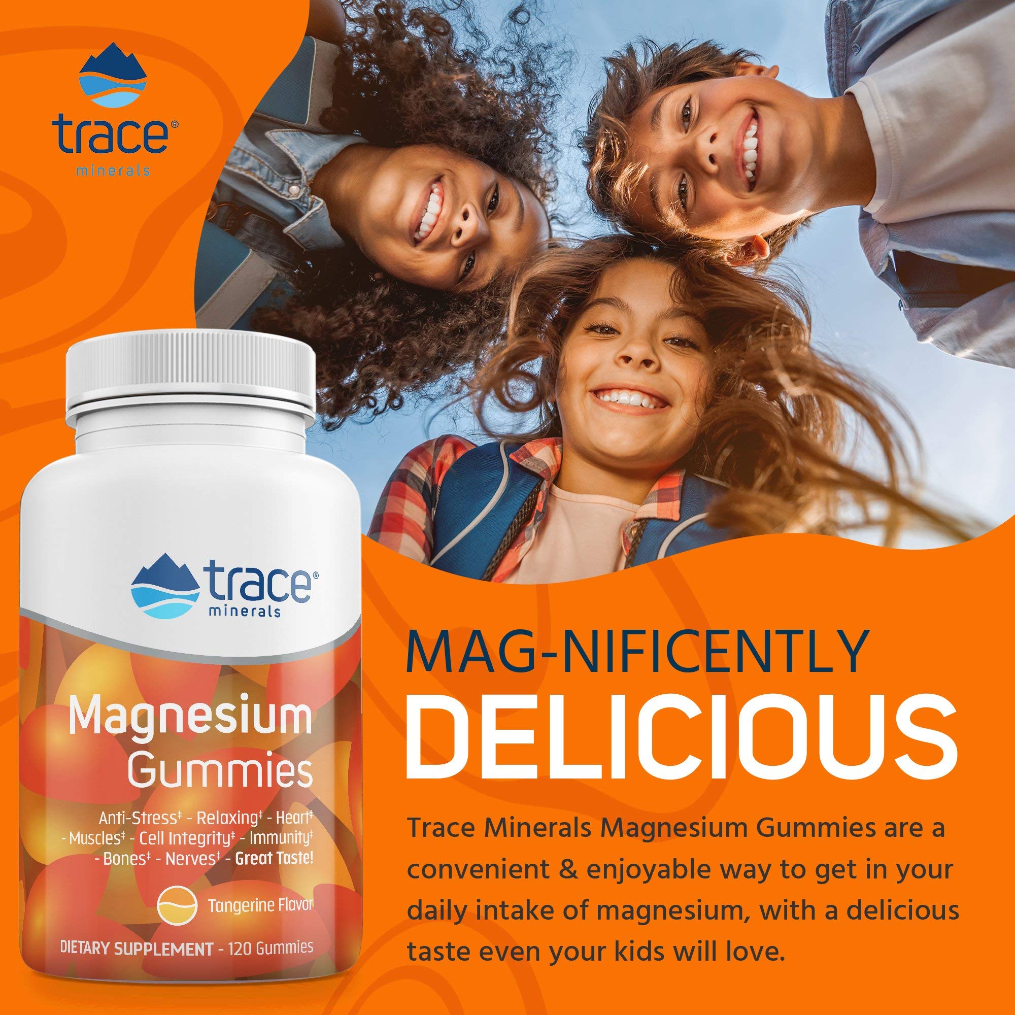 Foto 5 pulgar | Gomitas De Magnesio Supplement Trace Minerals I, 120 Unidades, Mandarina - Venta Internacional.