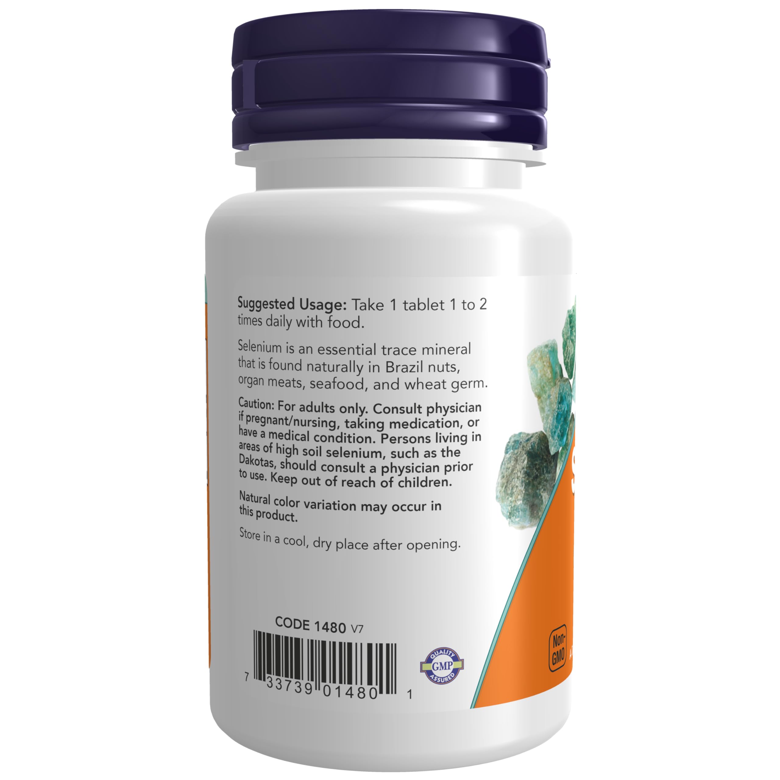 Foto 4 pulgar | Supplement Now Foods, Selenio, L-selenometionina, 100 Mcg, 100 Tabletas - Venta Internacional.