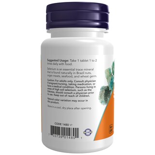 Foto 3 | Supplement Now Foods, Selenio, L-selenometionina, 100 Mcg, 100 Tabletas - Venta Internacional.
