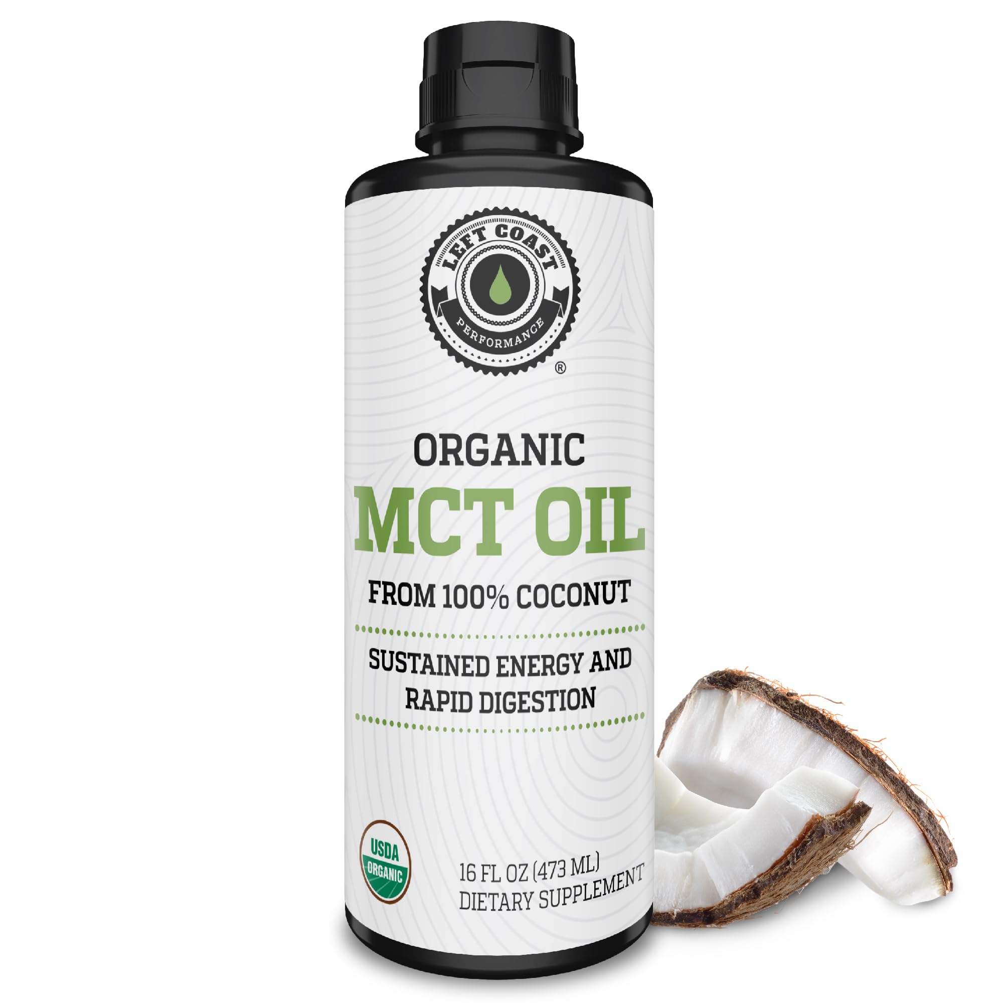 Foto 2 pulgar | Aceite Mct Left Coast Performance Organic 473 Ml - Venta Internacional.