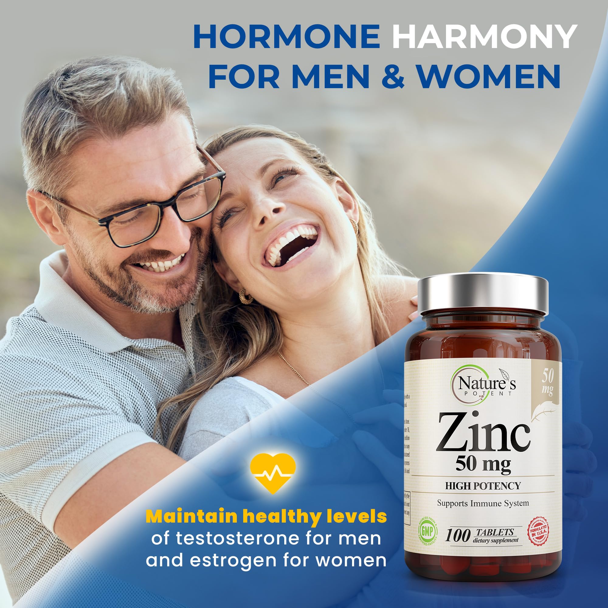 Foto 7 pulgar | Suplemento Nature's Potent Zinc De 50 Mg De Alta Potencia, 100 Comprimidos - Venta Internacional.