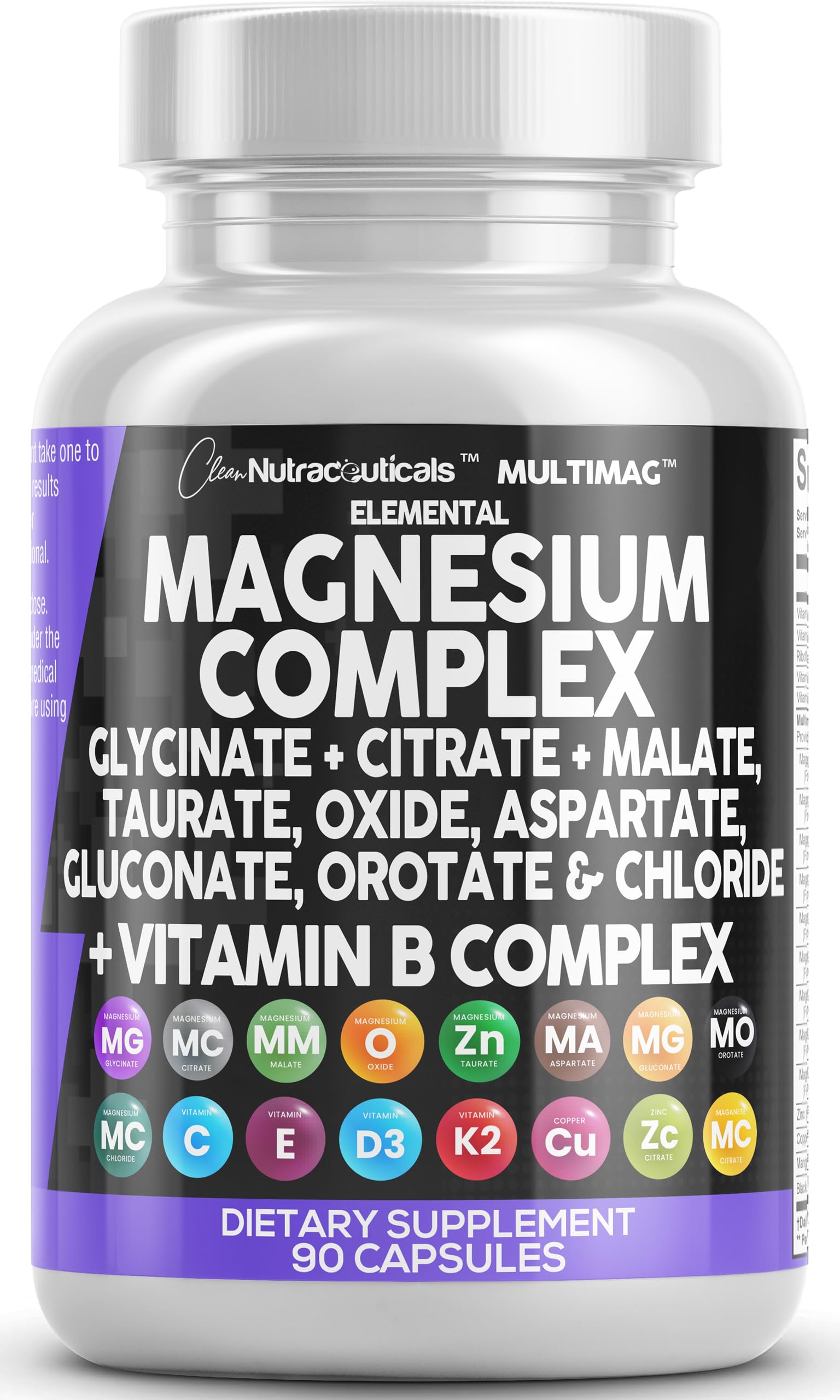 Foto 2 pulgar | Complejo De Magnesio Supplement Clean Nutraceuticals 2285 Mg - Venta Internacional.