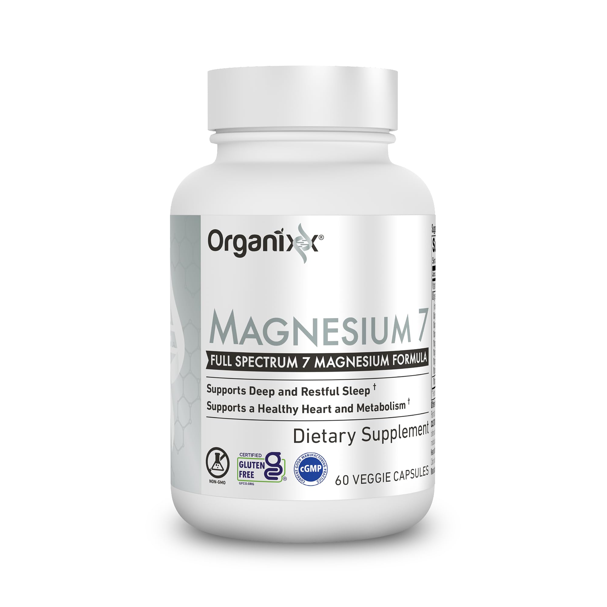 Foto 2 pulgar | Suplemento Organixx Magnesium 7 Con Vitamina B6 Y Manganeso 60c - Venta Internacional.
