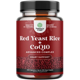 Foto 1 | Suplemento De Arroz De Levadura Roja Artesanal De Natures, 1200 Mg Con 100 Mg De Coq10 - Venta Internacional.
