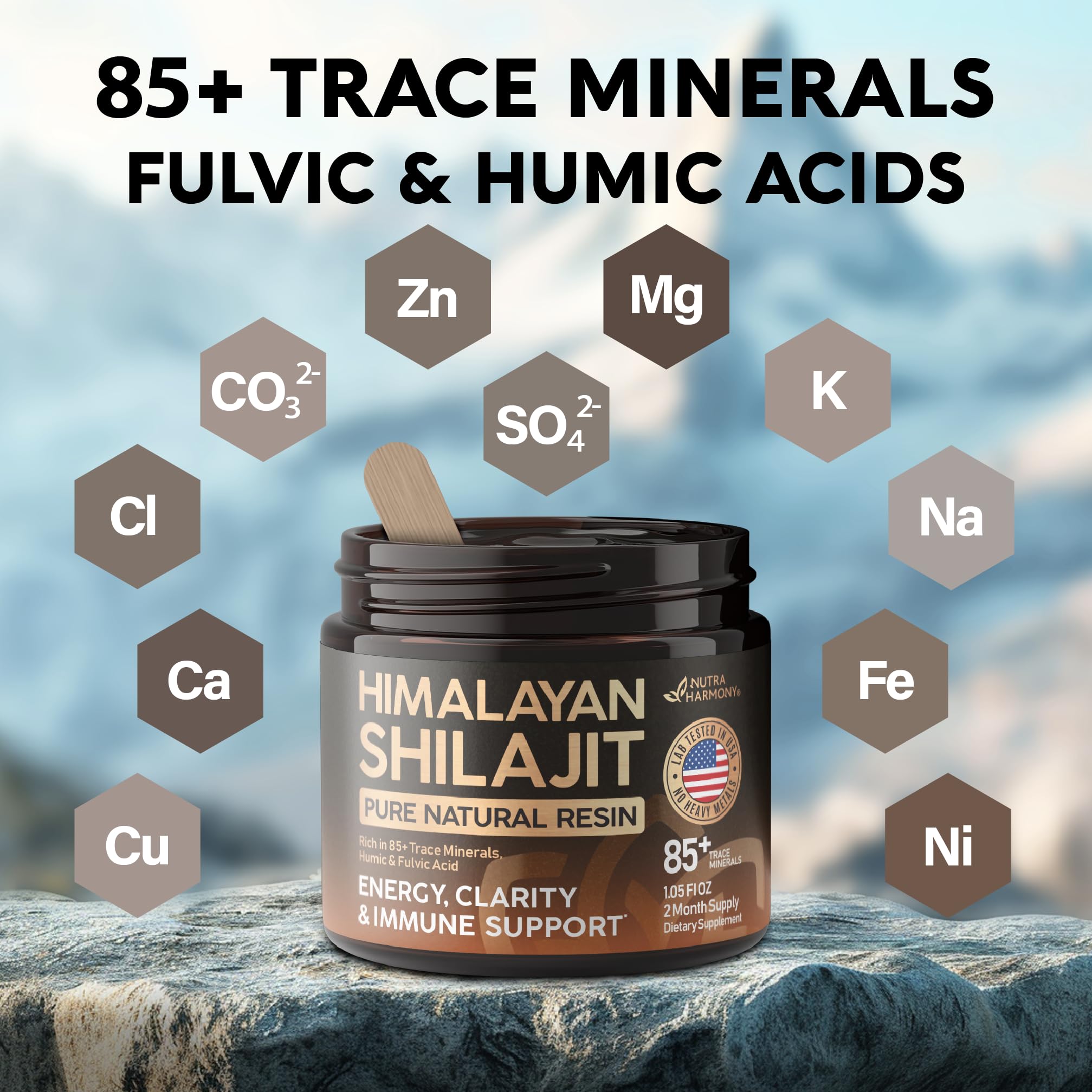 Foto 5 pulgar | Suplemento De Resina Orgánica Pura Del Himalaya Nutraharmony Shilajit - Venta Internacional.