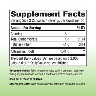 Foto 2 | Suplemento Nature's Way Con Raíz De Astrágalo, 180 Cápsulas Veganas - Venta Internacional.