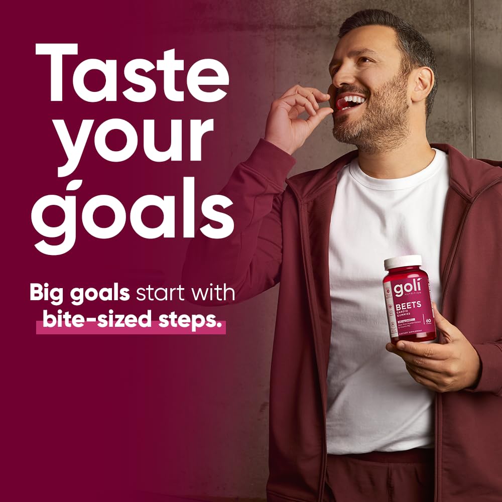 Foto 7 pulgar | Suplemento Goli Beets Cardio Gummy, 60 Unidades, 100 Mg De Coq10 - Venta Internacional.