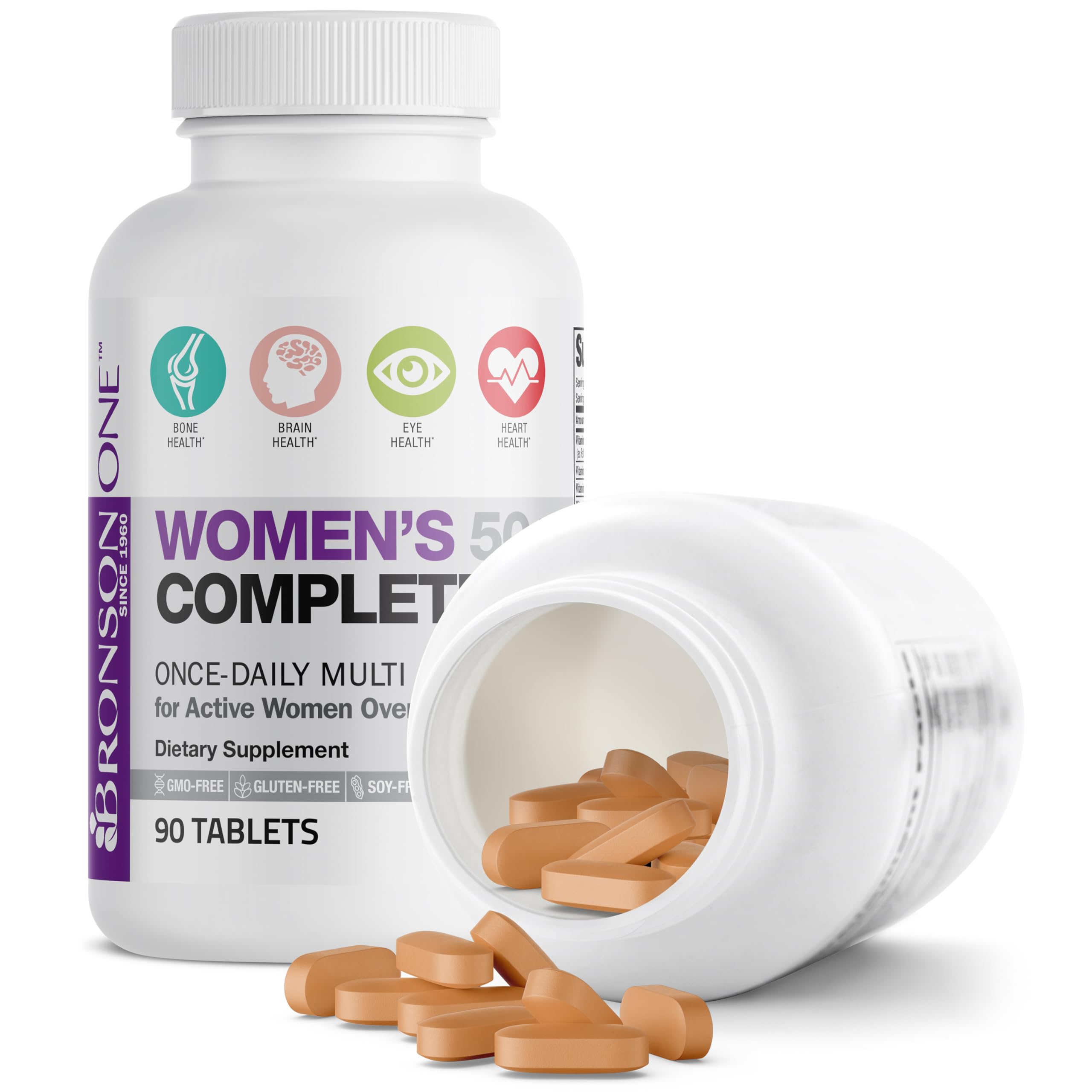 Foto 7 pulgar | Multivitamínico Multimineral Bronson One Daily Para Mujeres De 50 A Más De 90 Comprimidos - Venta Internacional.