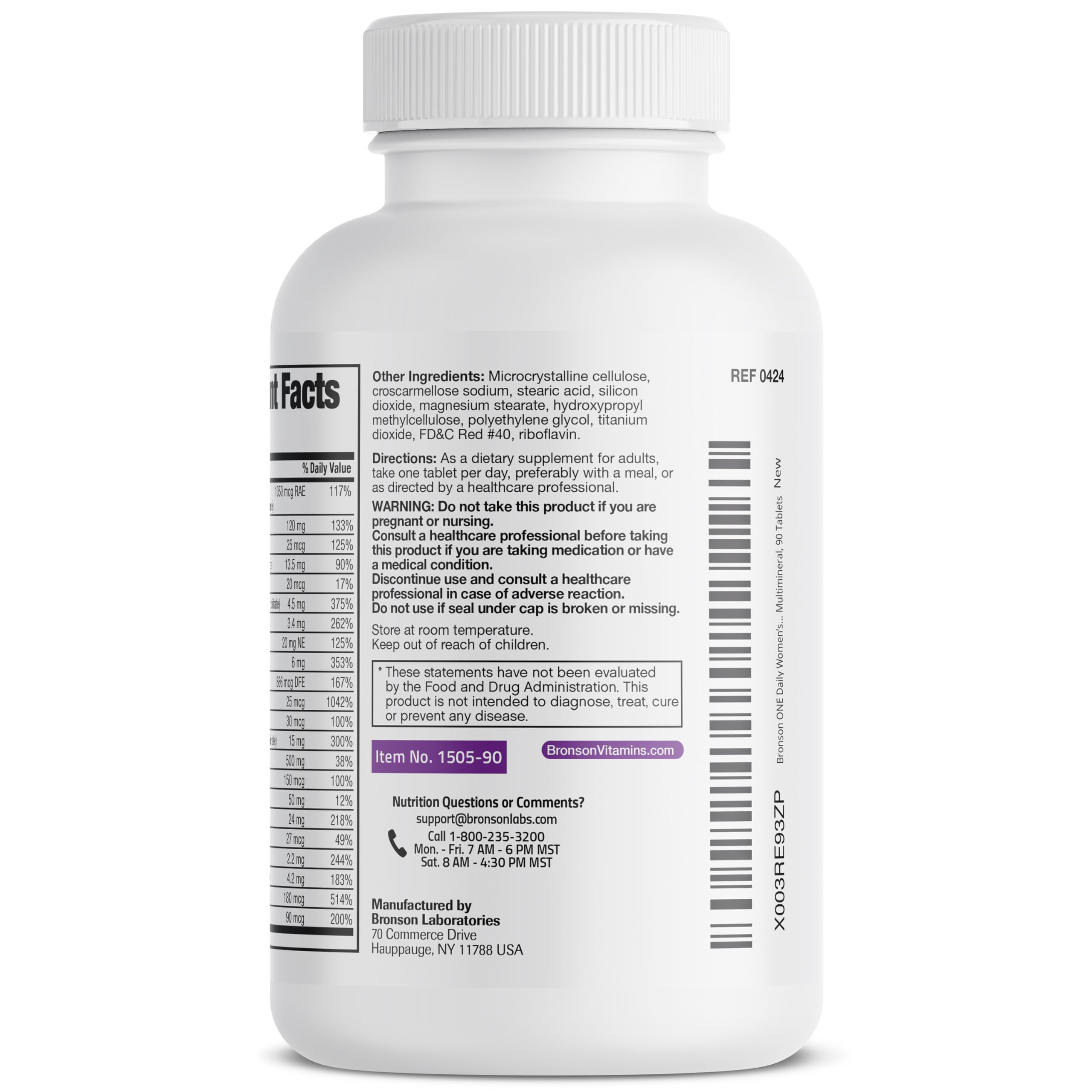 Foto 8 pulgar | Multivitamínico Multimineral Bronson One Daily Para Mujeres De 50 A Más De 90 Comprimidos - Venta Internacional.
