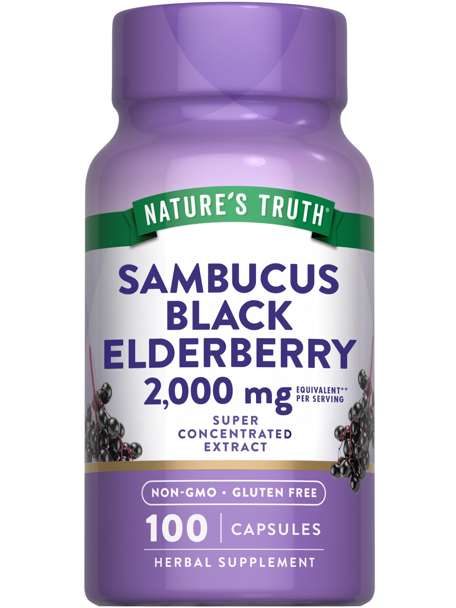 Foto 1 | Suplemento Nature's Truth, Cápsulas De Saúco Negro, 100 Unidades - Venta Internacional.