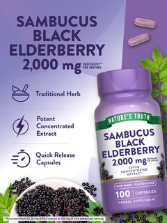 Foto 5 | Suplemento Nature's Truth, Cápsulas De Saúco Negro, 100 Unidades - Venta Internacional.